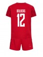 Billige Danmark Kasper Dolberg #12 Hjemmedraktsett Barn VM 2022 Kortermet (+ Korte bukser)